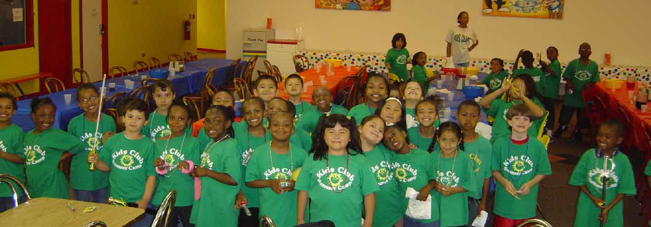 kids club children posing for photo